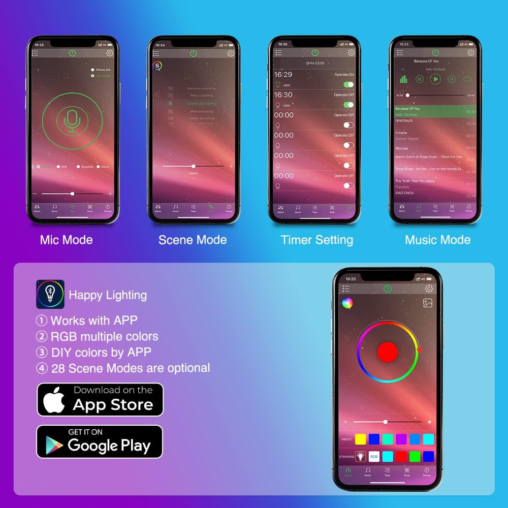 48 LEDs RGB Car Interior Light - Interior Design Apps recensie en prijs