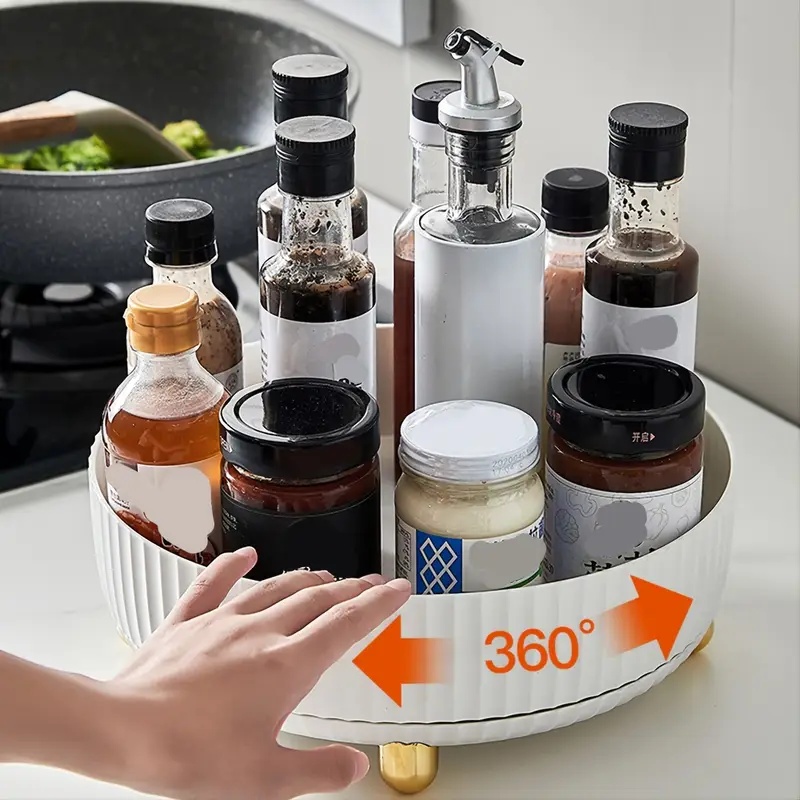 1pc Large Capacity 360-Degree  - Travertine Tray Oval recensie en prijs