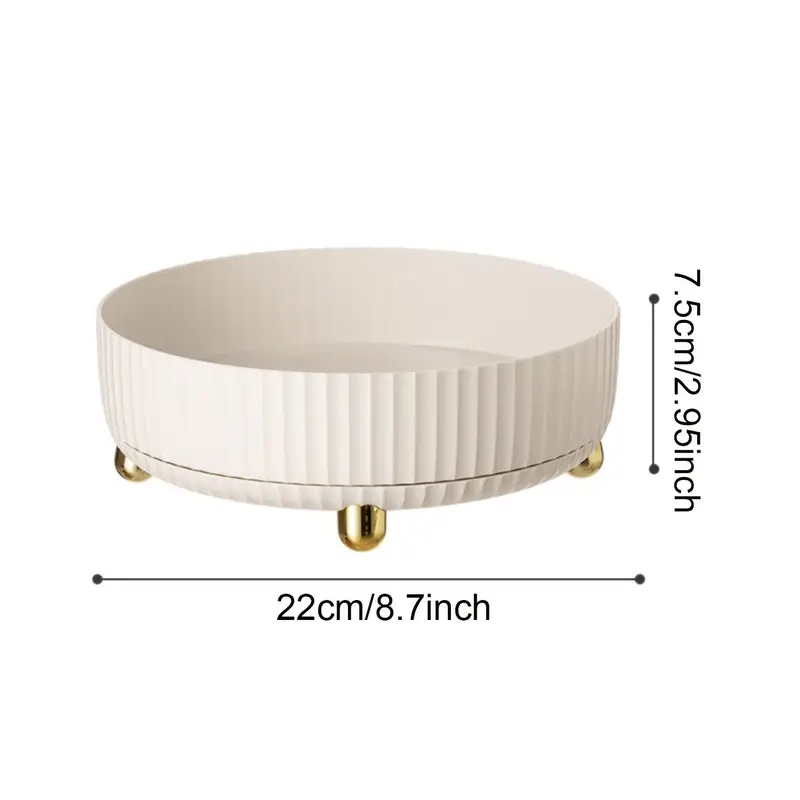 1pc Large Capacity 360-Degree  - Travertine Tray Oval recensie en prijs