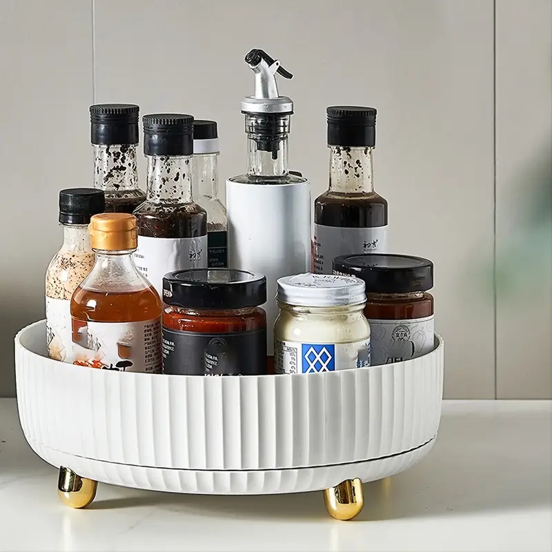 1pc Large Capacity 360-Degree  - Travertine Tray Oval recensie en prijs