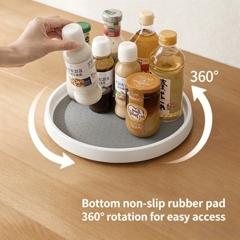 1pc 360° Rotating Turntable Or - Travertine Tray Oval recensie en prijs