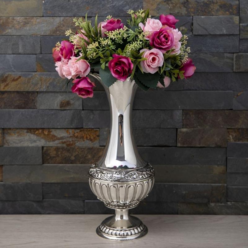 Geometric Embossed Metal Vases - Interior Design Scandinavian recensie en prijs