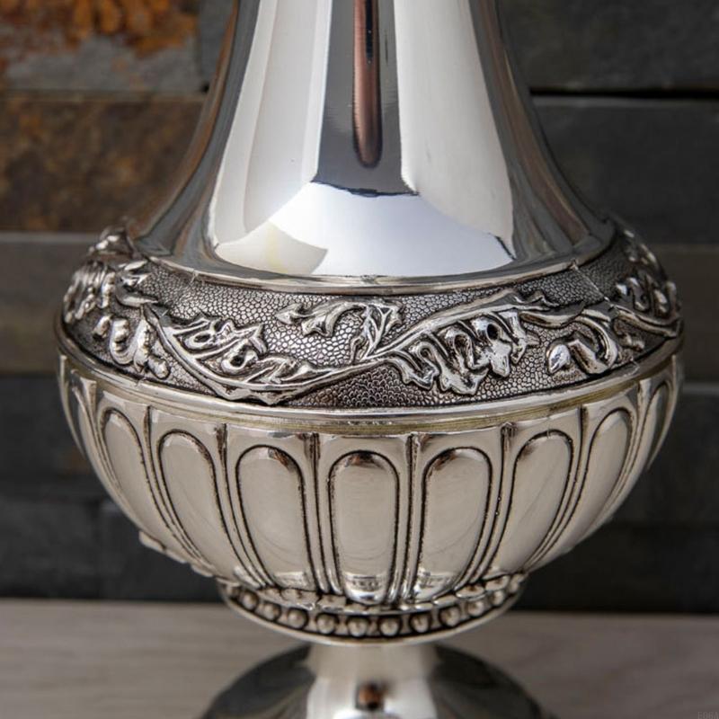 Geometric Embossed Metal Vases - Interior Design Scandinavian recensie en prijs