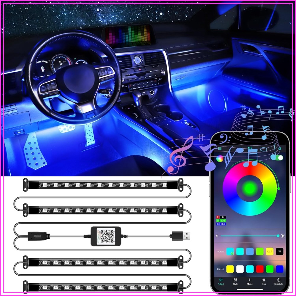 RGB Car Interior Lights with A - Interior Design Apps recensie en prijs
