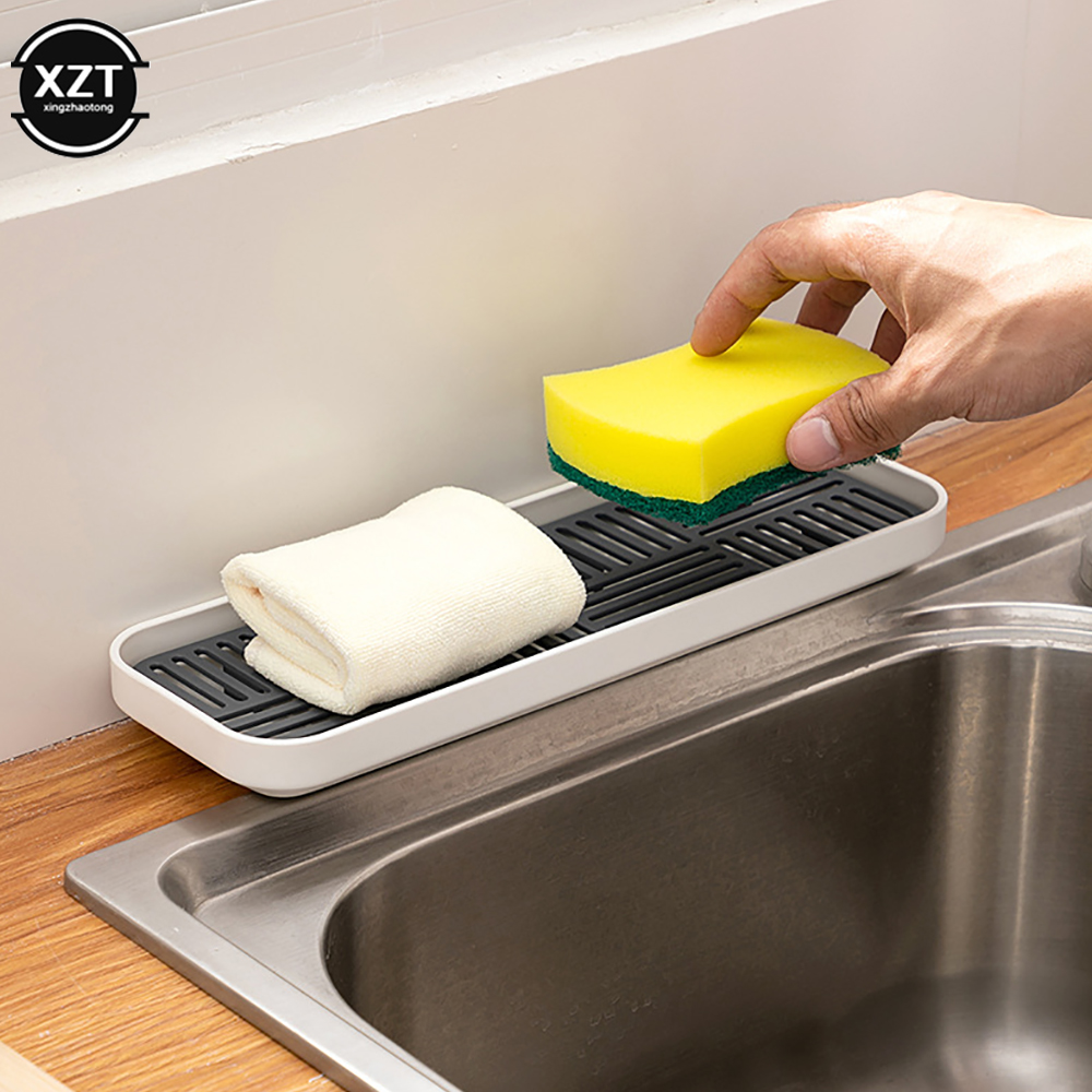 Sink Soap Organzier Rack Plast - Travertine Tray Oval recensie en prijs